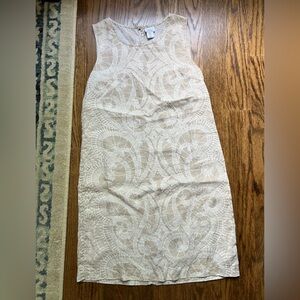 Lightweight 100% linen shift dress